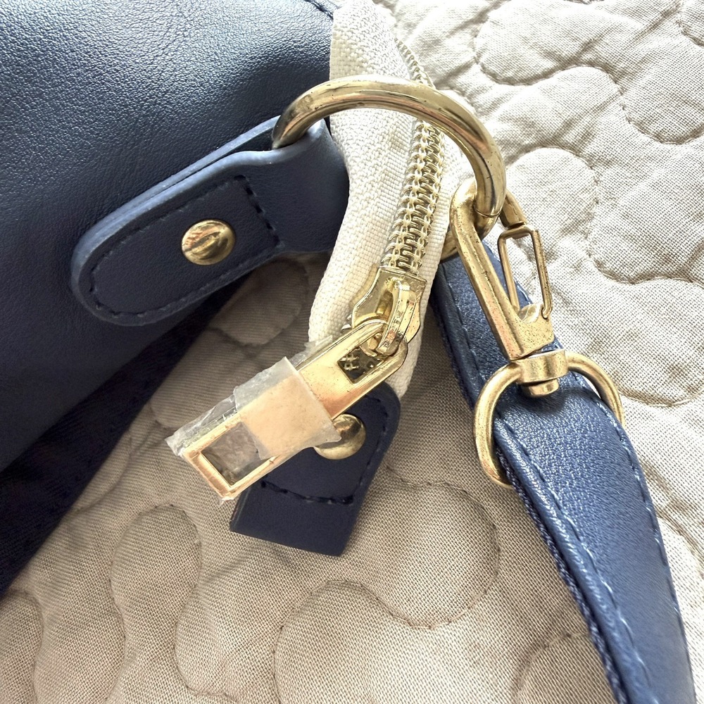 Disney Donald Duck Convertible Shoulder Crossbody Bag Navy Faux Leather Purse - Picture 12 of 16